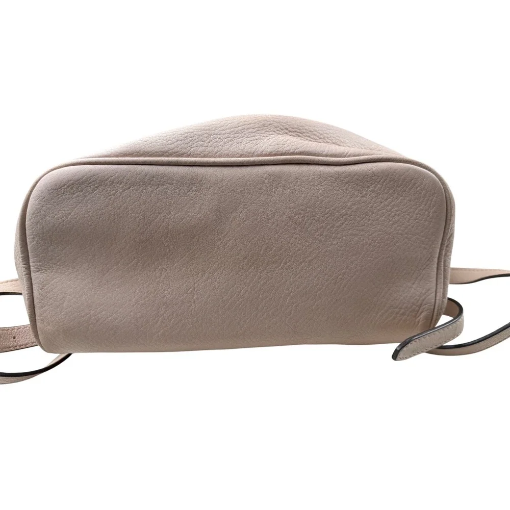 Michael Kors Rhea Medium Pebbled Leather‎ Backpack Blush Pink Gold Tone Hardware